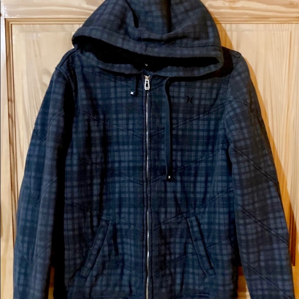 HURLEY FLANNEL HOODED JACKET